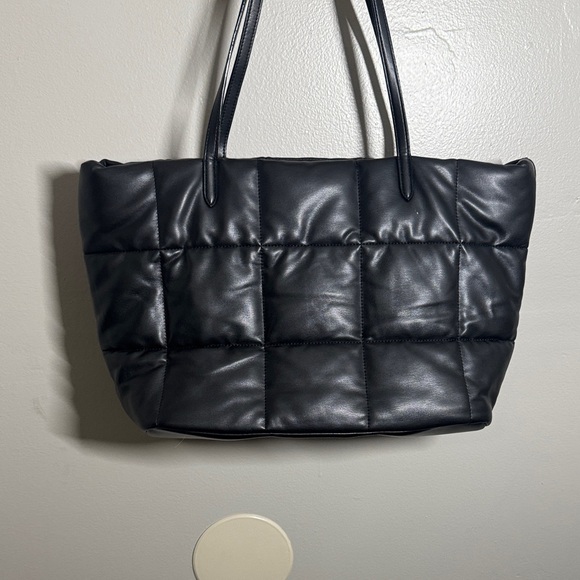 Victoria's Secret Black Quilted Tote - Picture 3 of 4